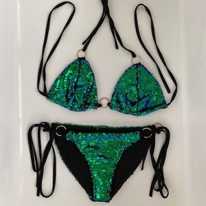 Mermaid Green Sequin Bikini